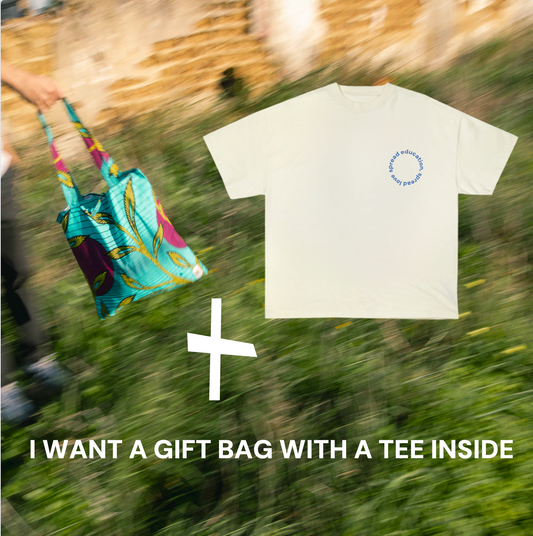THIS IS IT: I WANT A GIFT BAG WITH A TEE INSIDE, the eye blue